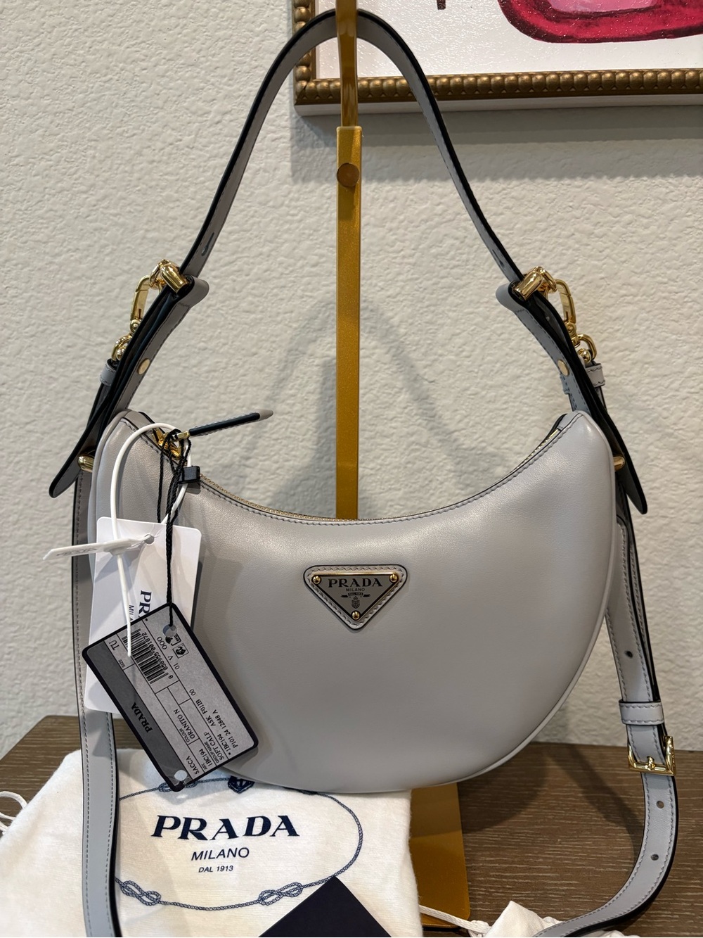 Prada Crescent Shoulder/cross Bag